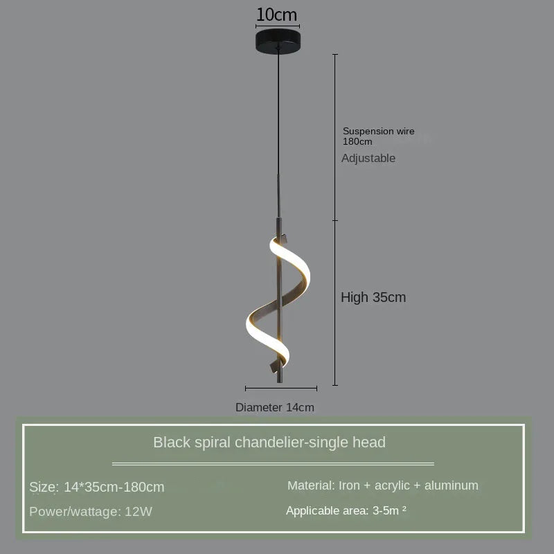 Lustre Bedside Rotating Chandelier Pendant Lights Lampara Colgante Techo Luminaire Suspendu Quarto Casal Chambre Kroonluchters