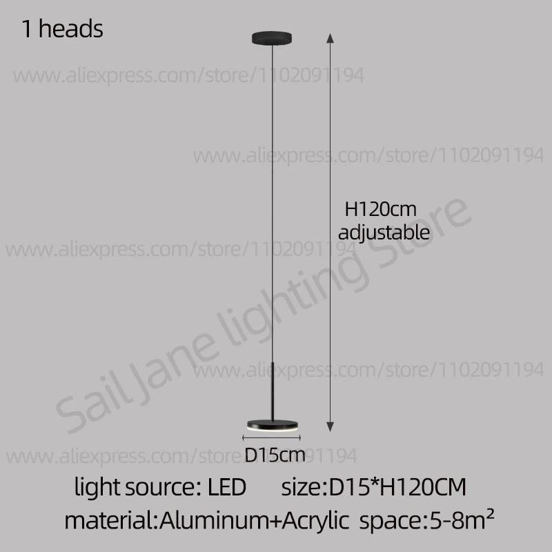 LED Circular Chandelier Nordic Chandelier