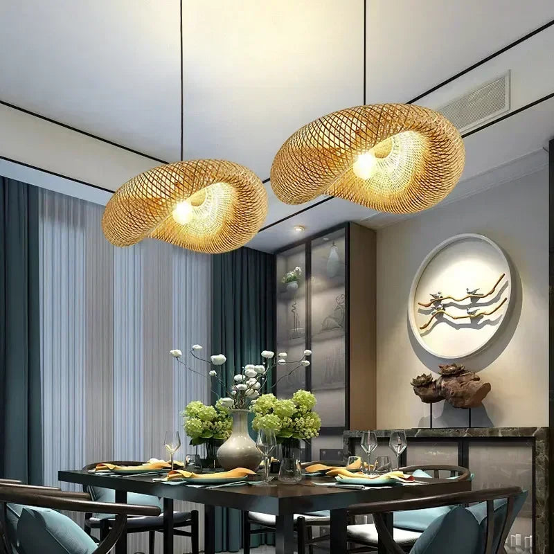 Bamboo Hand Weaving Pendant Lights