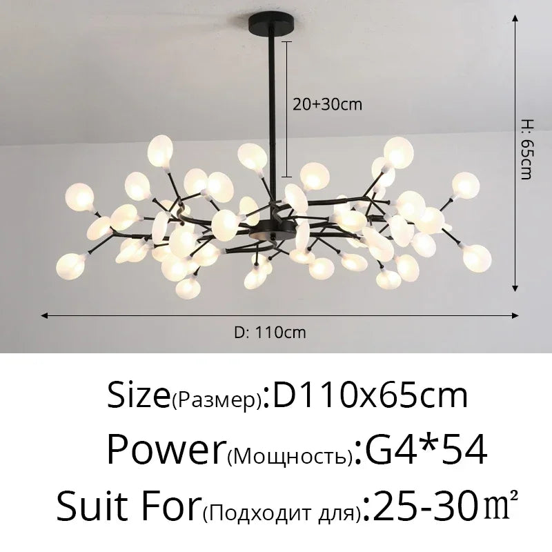Modern Branches LED Ceiling Chandelier Stylish for Living Dinning Room Bedroom Pendant Lamp Home Decor Lusters Luminaires