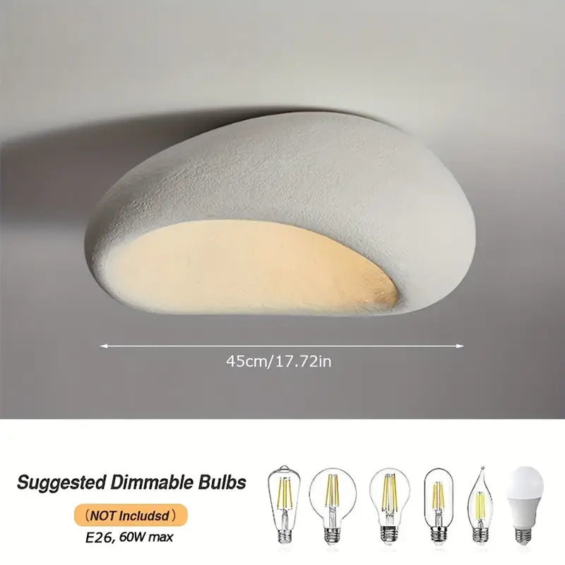Modern Concrete Style Ceiling Light Fixture