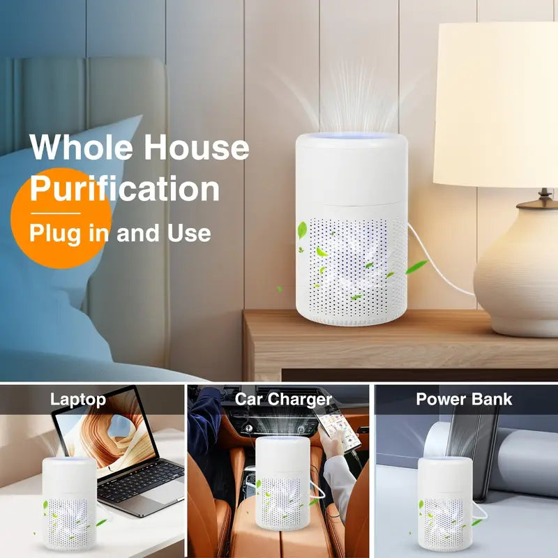 Compact USB HEPA Air Purifier