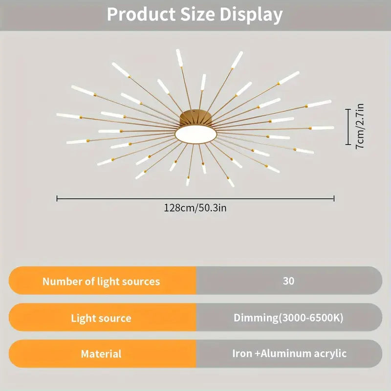 30-LED Fireworks Chandelier