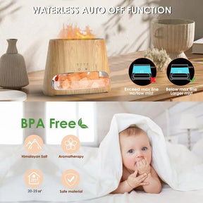 Air Purifier & Humidifier with Himalayan Salt Lamp
