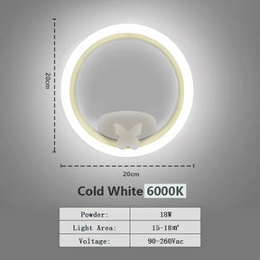 Modern LED Ceiling Chandelier Lights Ring