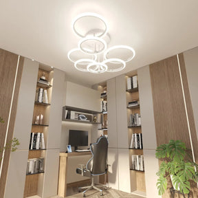 Modern LED Ceiling Chandelier Lights Ring