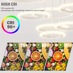 Modern LED Ceiling Chandelier Lights Ring