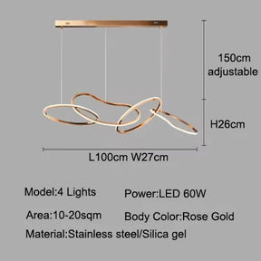 Modern gold dine dining room Pendant lights indoor lighting Ceiling lamp hanging light fixture Chandelier lamps for living room
