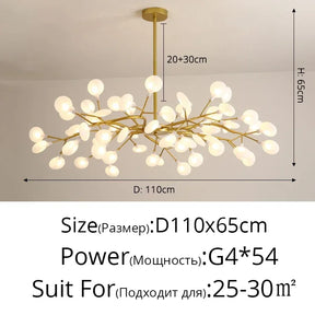 Modern Branches LED Ceiling Chandelier Stylish for Living Dinning Room Bedroom Pendant Lamp Home Decor Lusters Luminaires