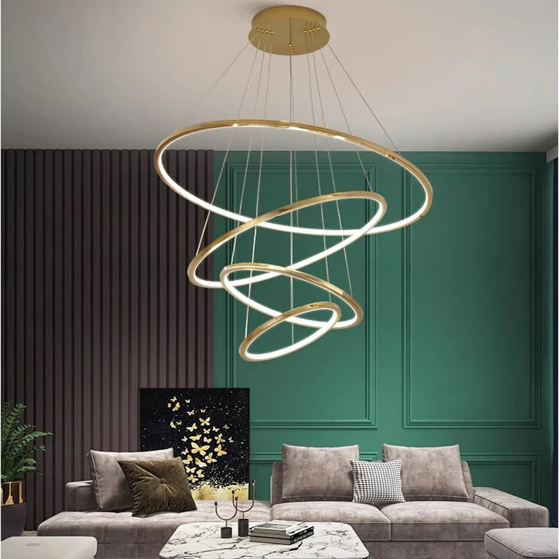 Modern LED Ring Chandelier