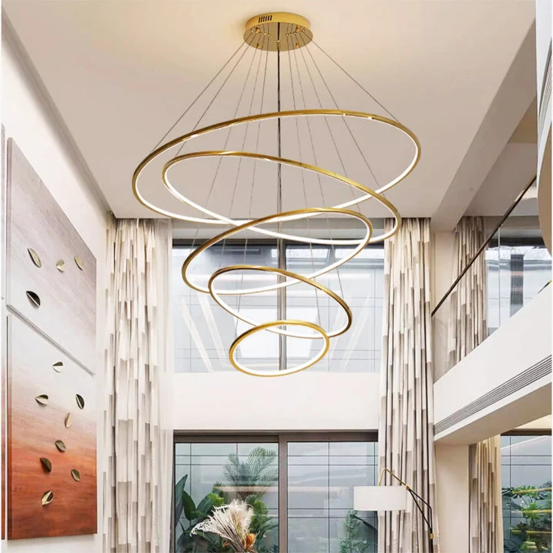 Modern LED Ring Chandelier