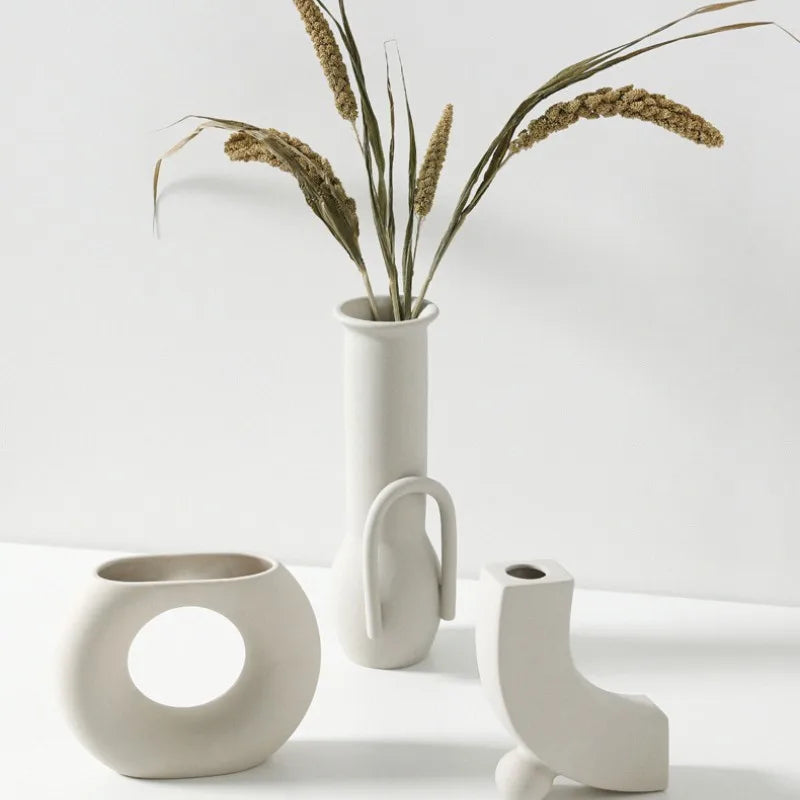 Hollow Nordic Ceramic Vase
