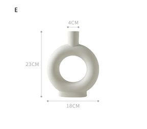 Hollow Nordic Ceramic Vase