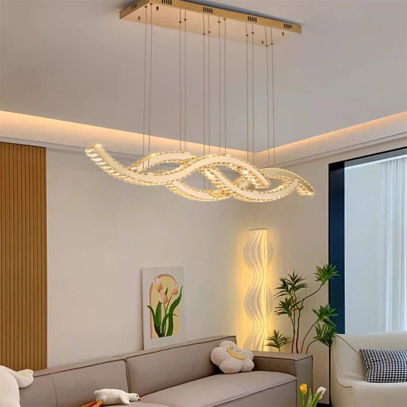 Dining Room Lustre Remote Control Dimmable Pendant Lights