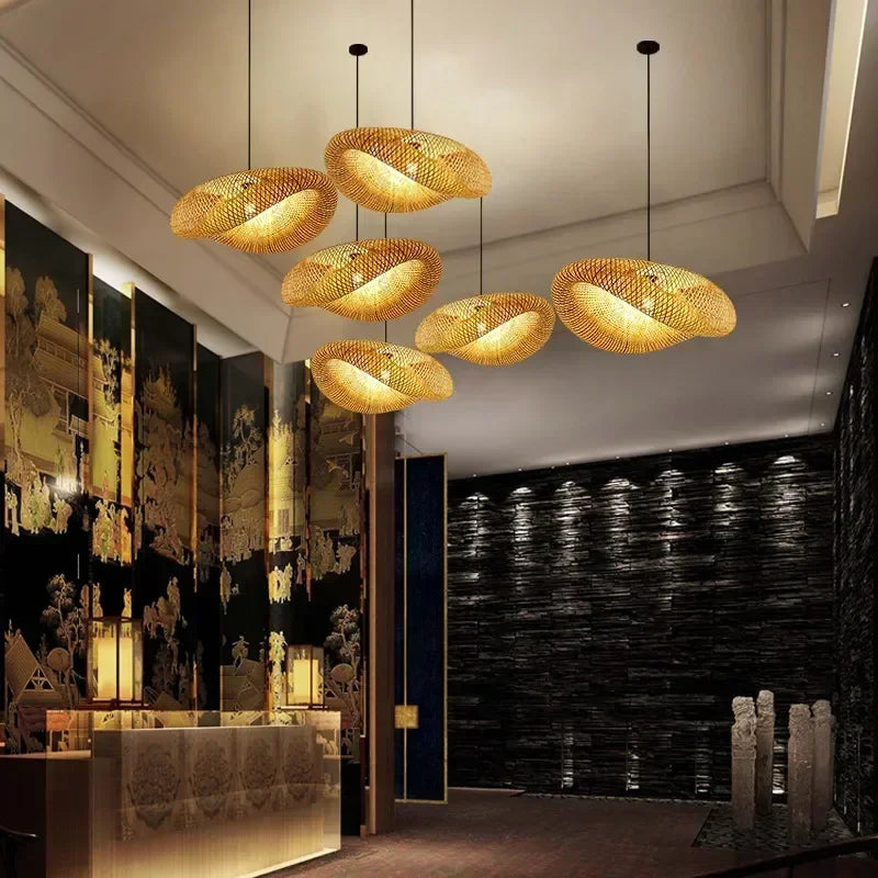 Bamboo Hand Weaving Pendant Lights