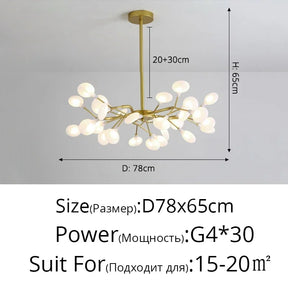 Modern Branches LED Ceiling Chandelier Stylish for Living Dinning Room Bedroom Pendant Lamp Home Decor Lusters Luminaires