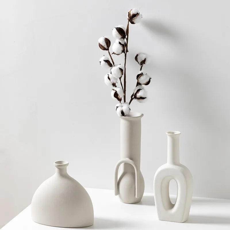 Hollow Nordic Ceramic Vase