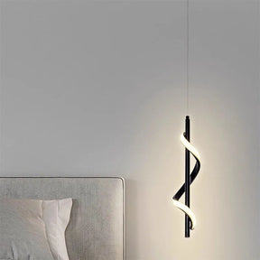 Lustre Bedside Rotating Chandelier Pendant Lights Lampara Colgante Techo Luminaire Suspendu Quarto Casal Chambre Kroonluchters