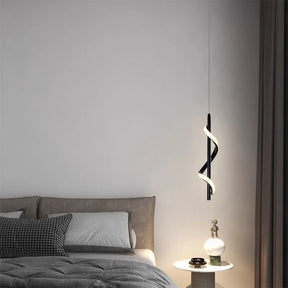 Lustre Bedside Rotating Chandelier Pendant Lights Lampara Colgante Techo Luminaire Suspendu Quarto Casal Chambre Kroonluchters
