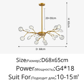 Modern Branches LED Ceiling Chandelier Stylish for Living Dinning Room Bedroom Pendant Lamp Home Decor Lusters Luminaires