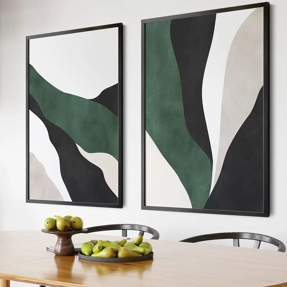 Emerald Jewel Green Abstract Wall Art