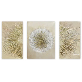 Modern Abstract Golden Mountain Landscape Oil Paintings