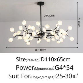Modern Branches LED Ceiling Chandelier Stylish for Living Dinning Room Bedroom Pendant Lamp Home Decor Lusters Luminaires