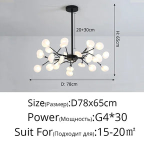Modern Branches LED Ceiling Chandelier Stylish for Living Dinning Room Bedroom Pendant Lamp Home Decor Lusters Luminaires