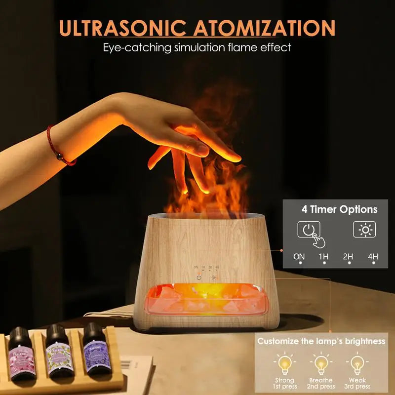 Air Purifier & Humidifier with Himalayan Salt Lamp