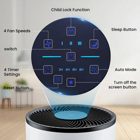 Air Purifier with HEPA Sleep Mode