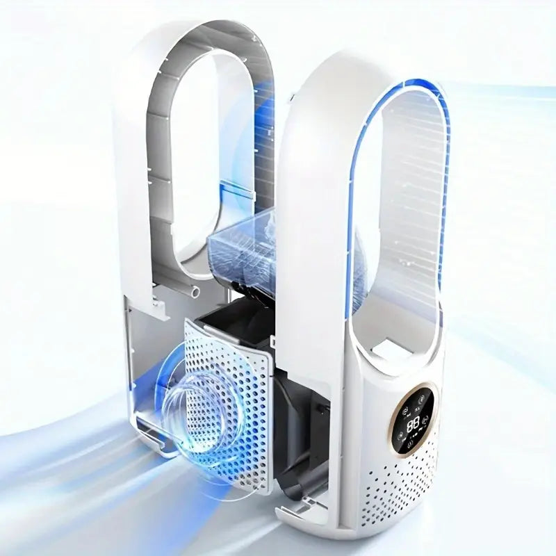 Quiet Portable USB Desk Fan with Air Purifier